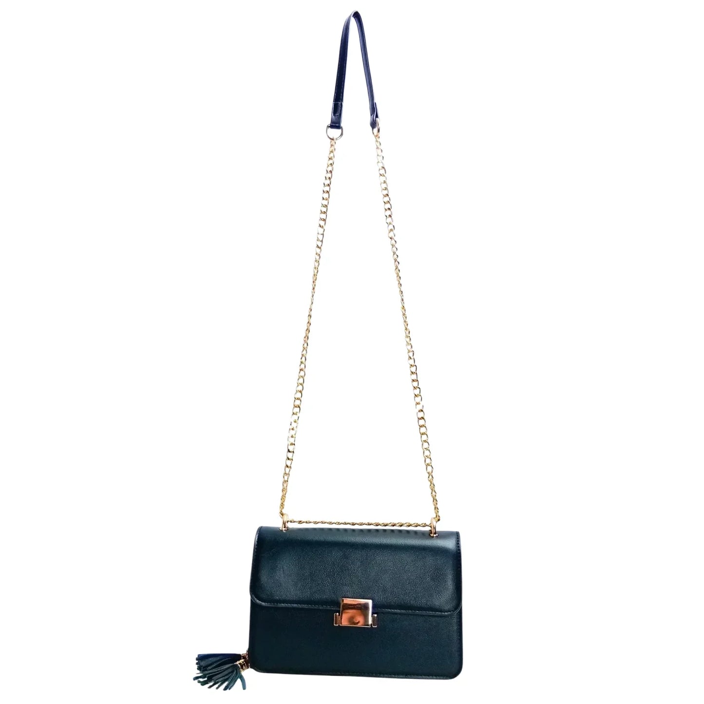 Borsa Crossbody Viki in Pelle Nera - borsa tracolla finta