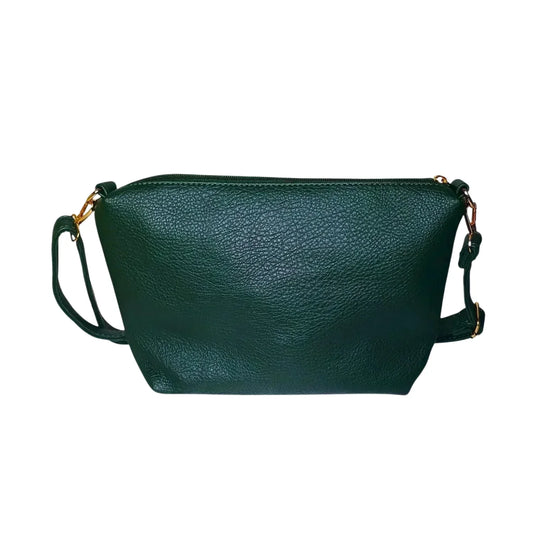 Borsa Hobo in Pelle Premium Verde Bindle Bag HJ1053-2 - borsa tracolla pelle