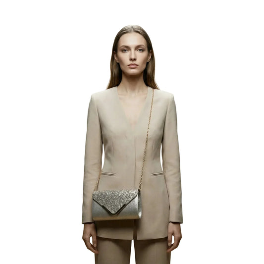 Clutch Bag a Busta Argentata da Sera - clutch sera elegante
