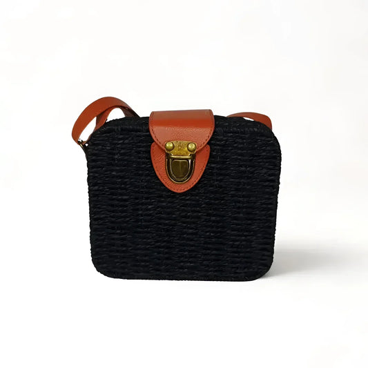 Black Woven Bag MS-5121 - Stile Donna Bags