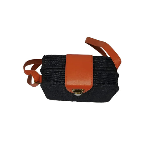Black Woven Bag MS-5121 - Stile Donna Bags