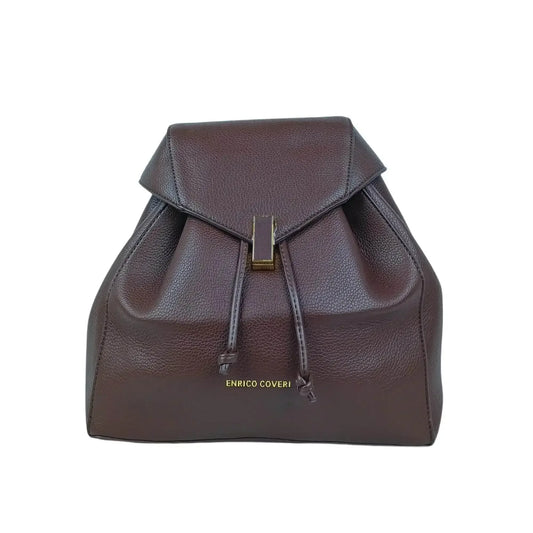 Brown Leather Backpack for Women MS-8289 - Stile Donna Bags