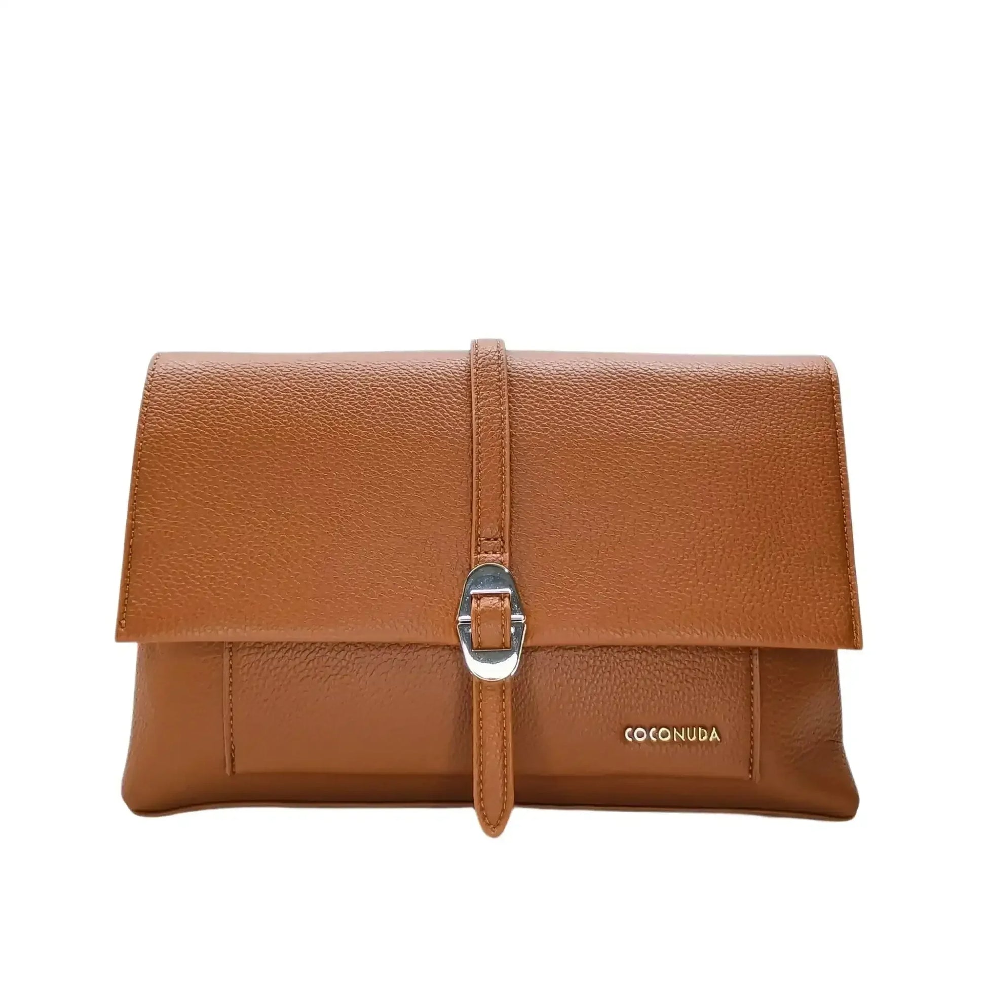 Brown Leather Clutch Bag - MS-9730 - Stile Donna Bags