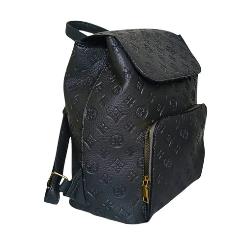 Gray leather backpack - MS-7112 - Stile Donna Bags