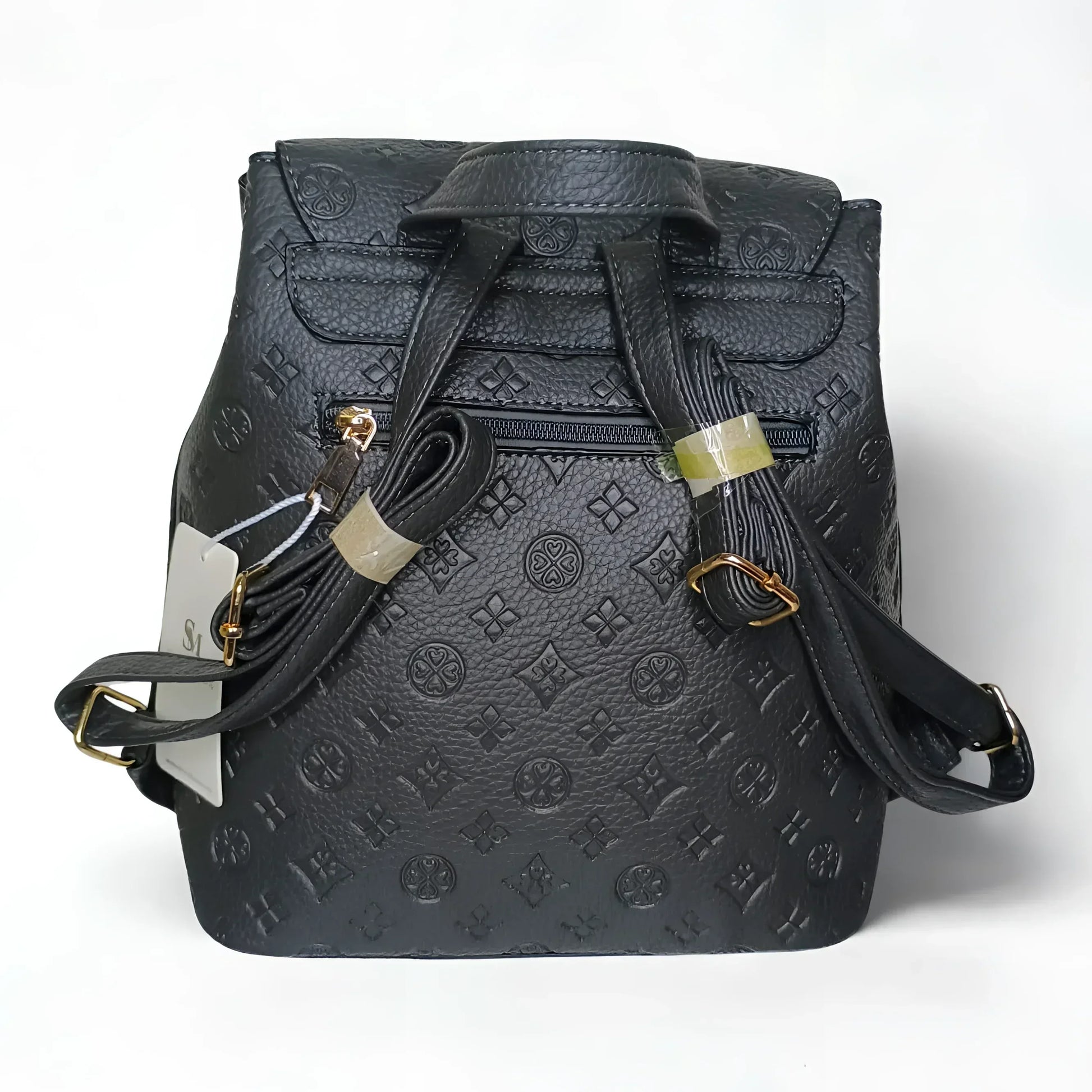 Gray leather backpack - MS-7112 - Stile Donna Bags