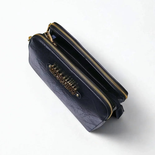 Black Faux Leather Shoulder Bag - MS-5918-Mos - Stile Donna Bags