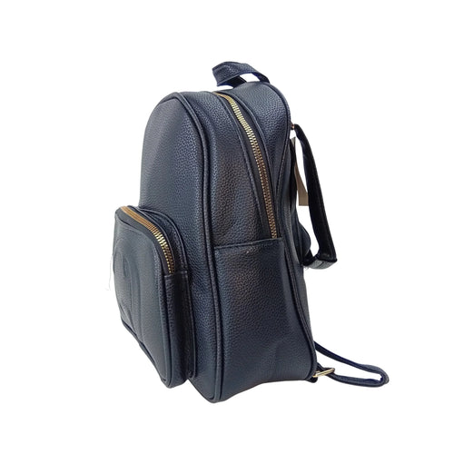 Black Leather Backpack MS-2417 - Stile Donna Bags