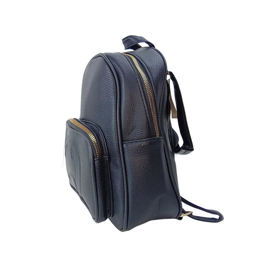 Black Leather Backpack MS-2417 - Stile Donna Bags