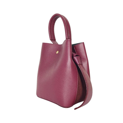 Borsa a Secchiello in Vera Pelle per l’Uso Quotidiano - borsa secchiello pelle