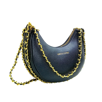 Borsa a spalla rosa con tracolla catena Enrico Coveri - borsa forma