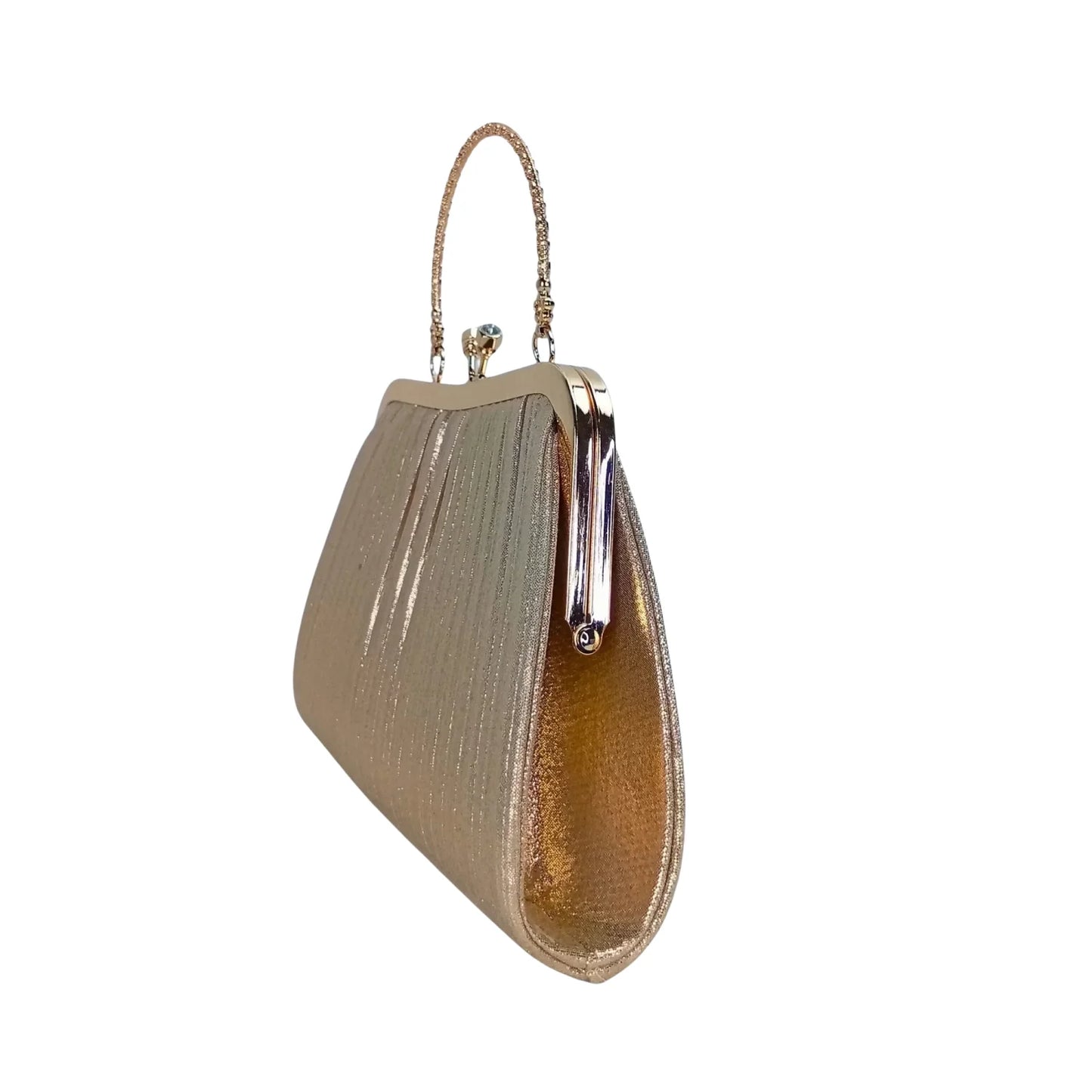 Borsa a Tracolla Gold Stone Soft Pouch - pochette metallica dorata