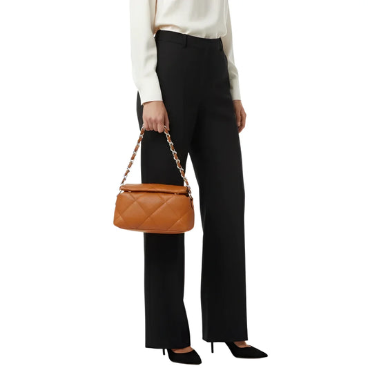 Borsa a Tracolla Portatile in Pelle Trapuntata - borsa pelle trapuntata