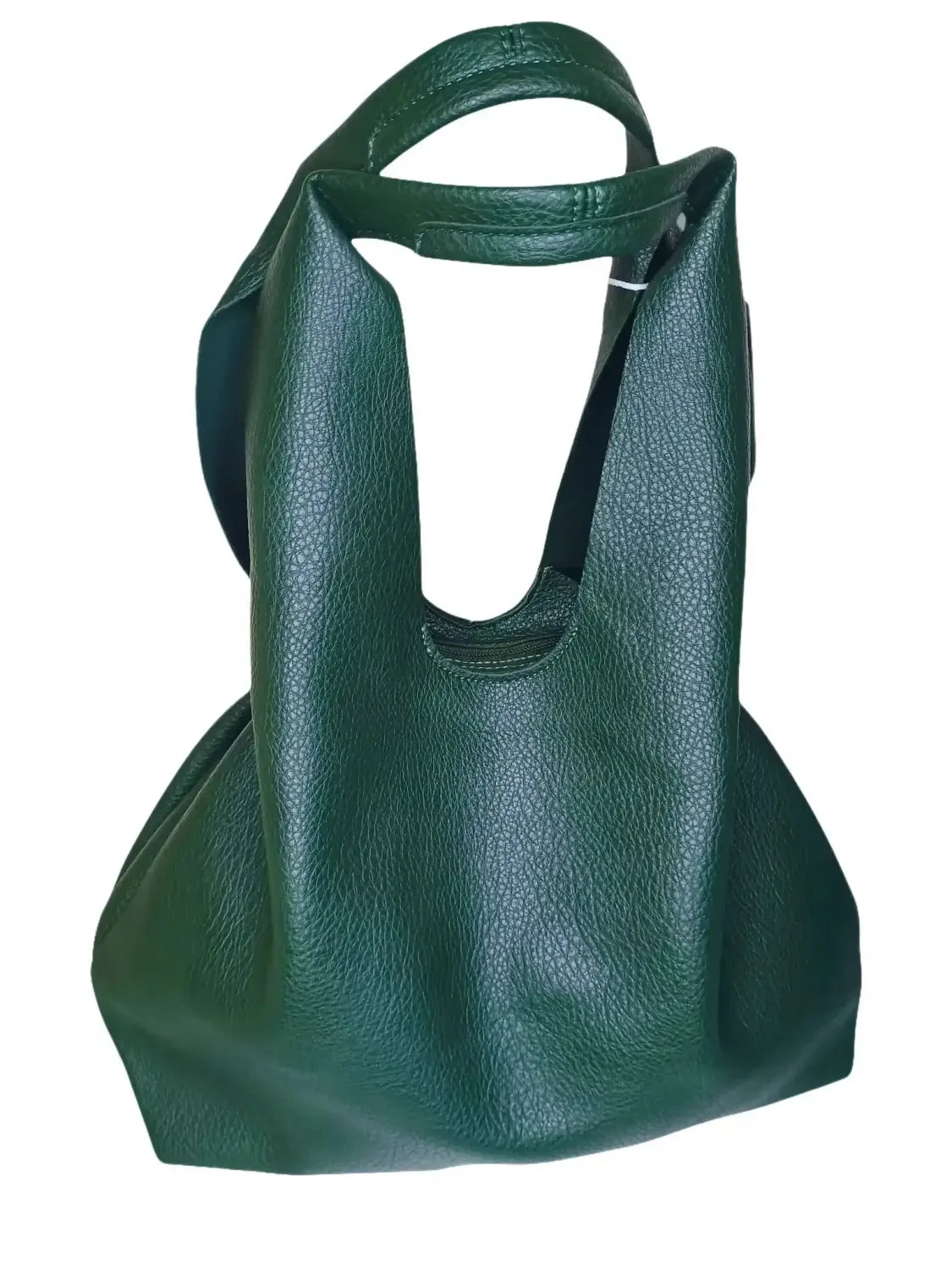 Borsa Hobo in Pelle Premium Verde Bindle Bag HJ1053-2 - borsa tote pelle