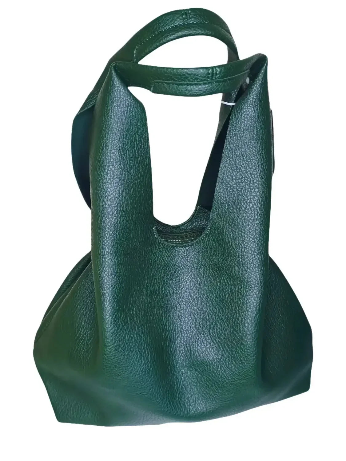 Borsa Hobo in Pelle Premium Verde Bindle Bag HJ1053-2 - borsa tote pelle
