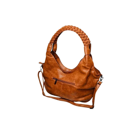 Borsa Hobo Shopping Bag in Pelle Cuoio - borsa hobo pelle