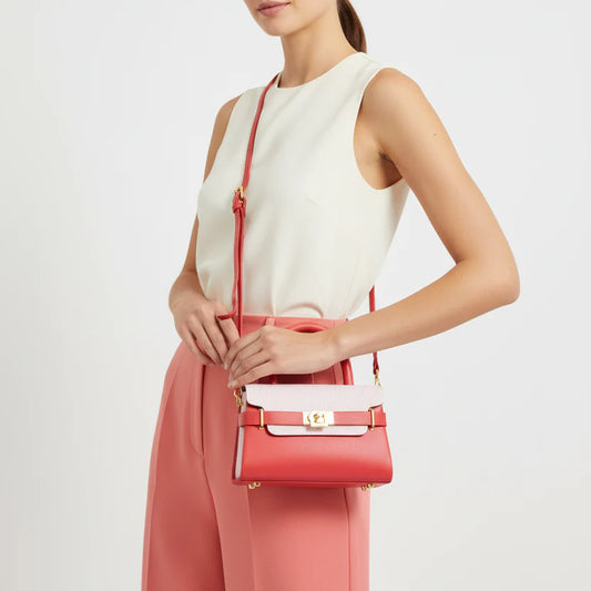 Borsa Mini Top-Handle con Colore a Contrasto - vivace borsa mini