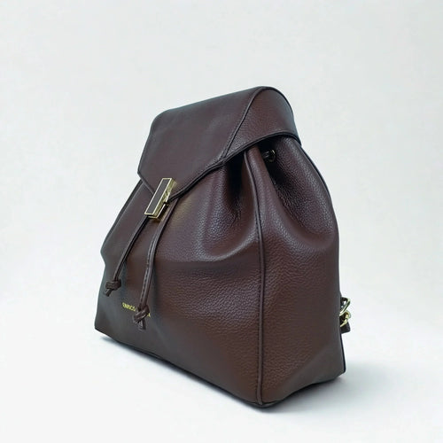 Brown Leather Backpack for Women MS-8289 - Stile Donna Bags