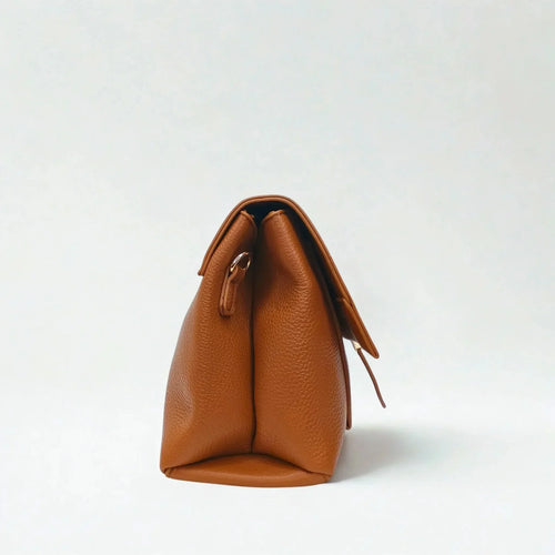 Brown Leather Clutch Bag - MS-9730 - Stile Donna Bags