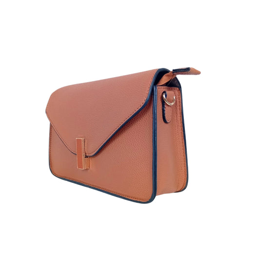 Brown Leather Shoulder Bag - MS-6346 - bag