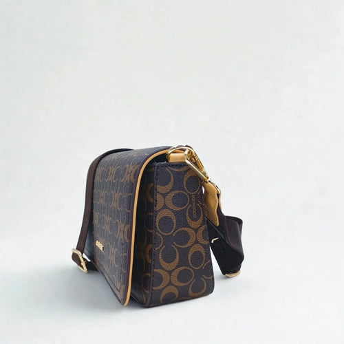 Brown Shoulder Bag with removable shoulder strap - MS-9723 - Stile Donna Bags
