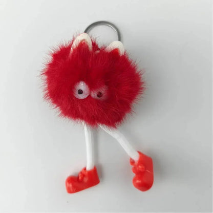 Charm per Borsa Personaggio Pom - portachiavi pompon rosso