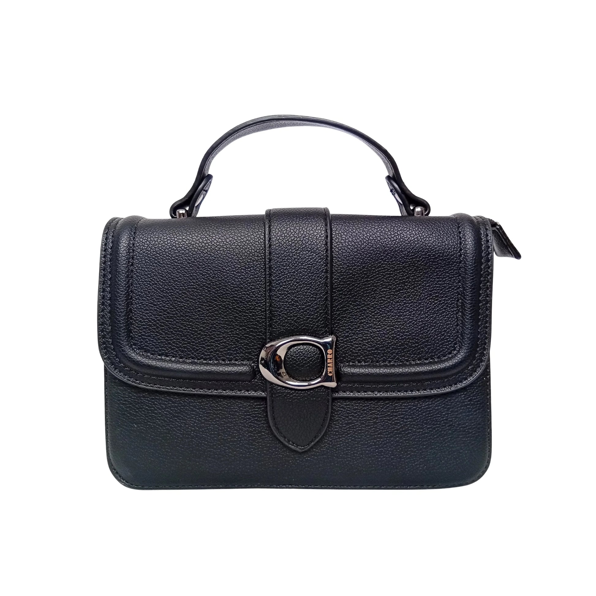 Charro rigid shoulder bag - Black - Handbag