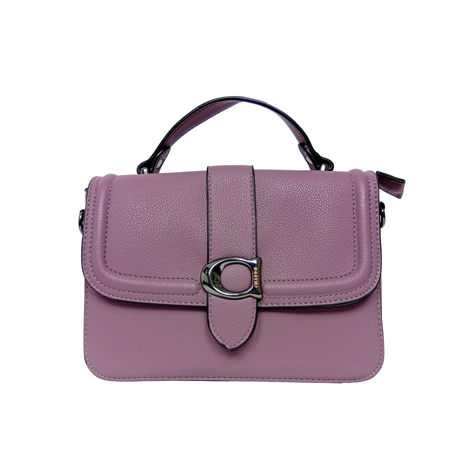 Charro rigid shoulder bag - Purple - Handbag