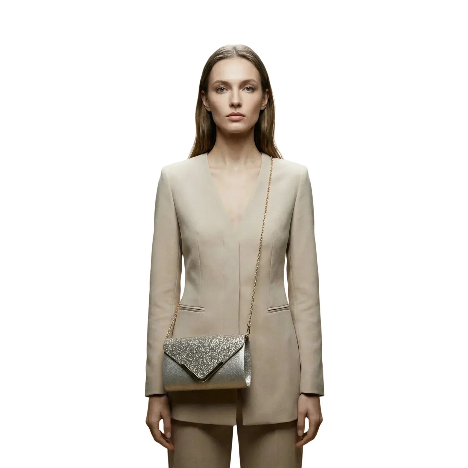 Clutch Bag a Busta Argentata da Sera - clutch sera elegante