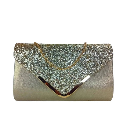 Clutch Bag a Busta Argentata da Sera - clutch scintillante glitter