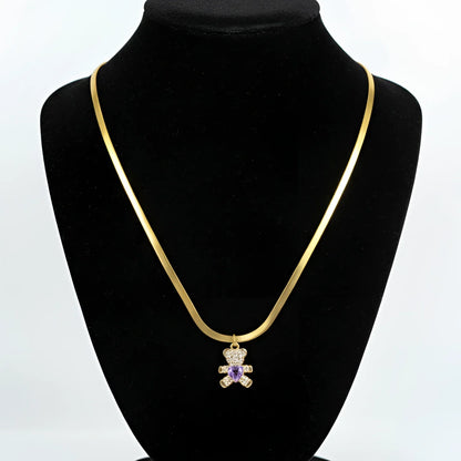 Collana Sweetheart con Ciondolo Orsetto - collana catena serpente