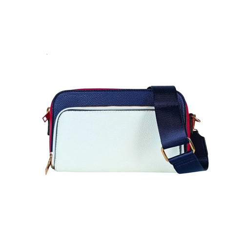 Faux Leather Crossbody Bag with removable shoulder strap - MS-2848 - Stile Donna Bags