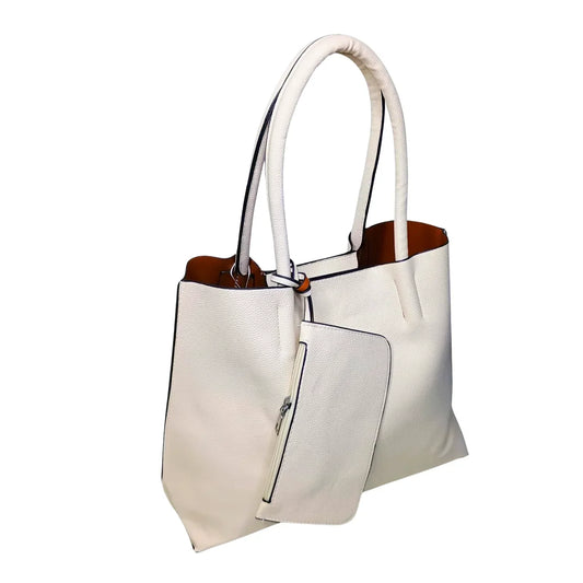 Faux Leather Tote Bag - MS-0630 - Stile Donna Bags