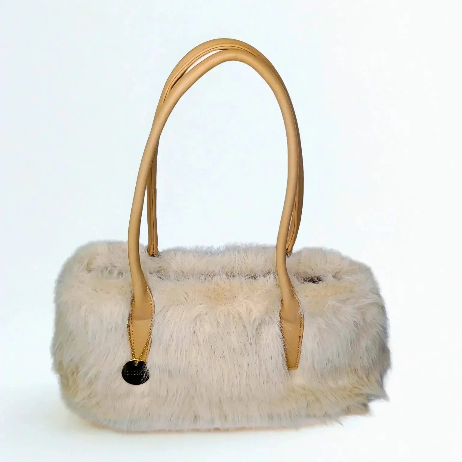 Fur Leather Handbag - MS-7158 - Stile Donna Bags
