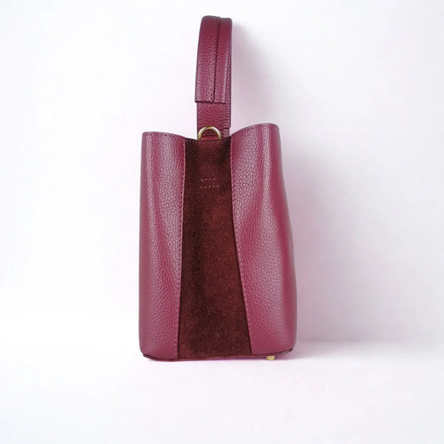 Genuine Leather Bucket Bag MS-3265 - Stile Donna Bags