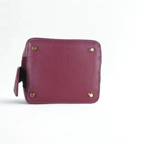 Genuine Leather Bucket Bag MS-3265 - Stile Donna Bags