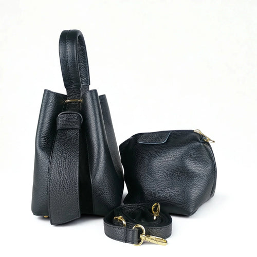 Genuine Leather Bucket Bag MS-3265 - Stile Donna Bags