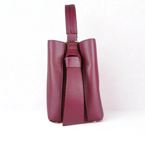 Genuine Leather Bucket Bag MS-3265 - Stile Donna Bags