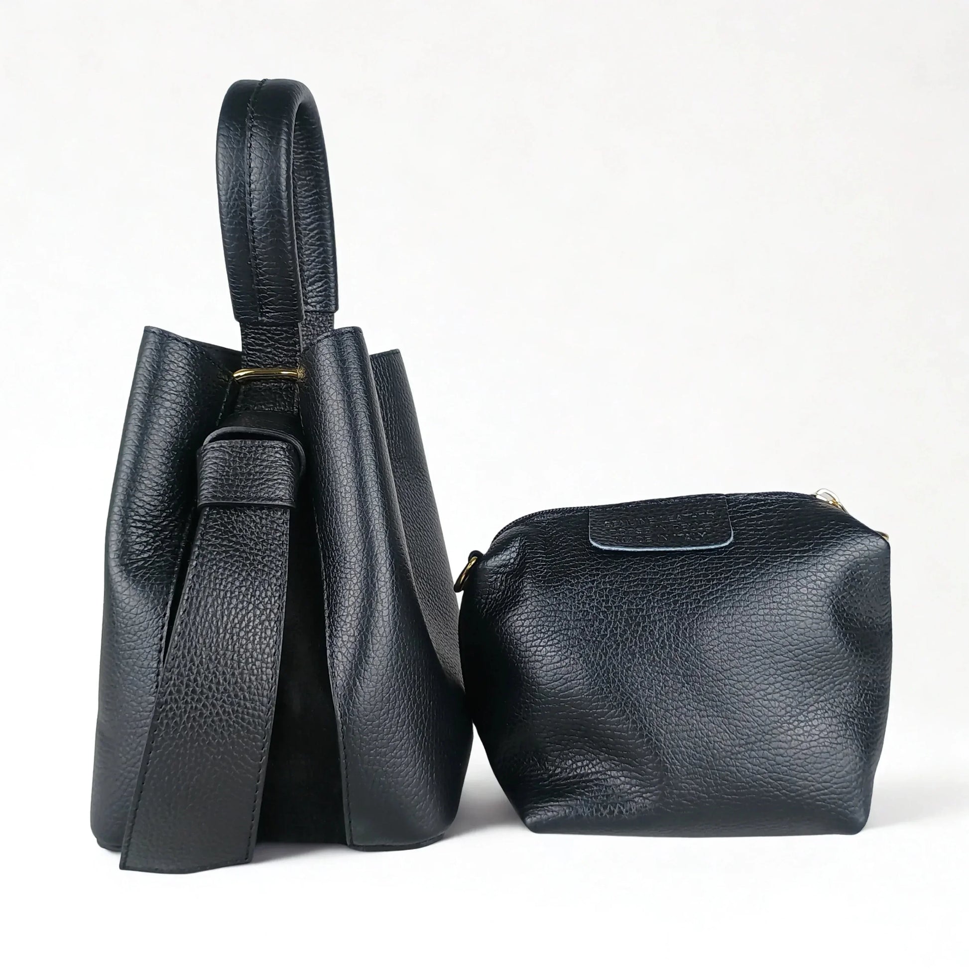 Genuine Leather Bucket Bag MS-3265 - Stile Donna Bags