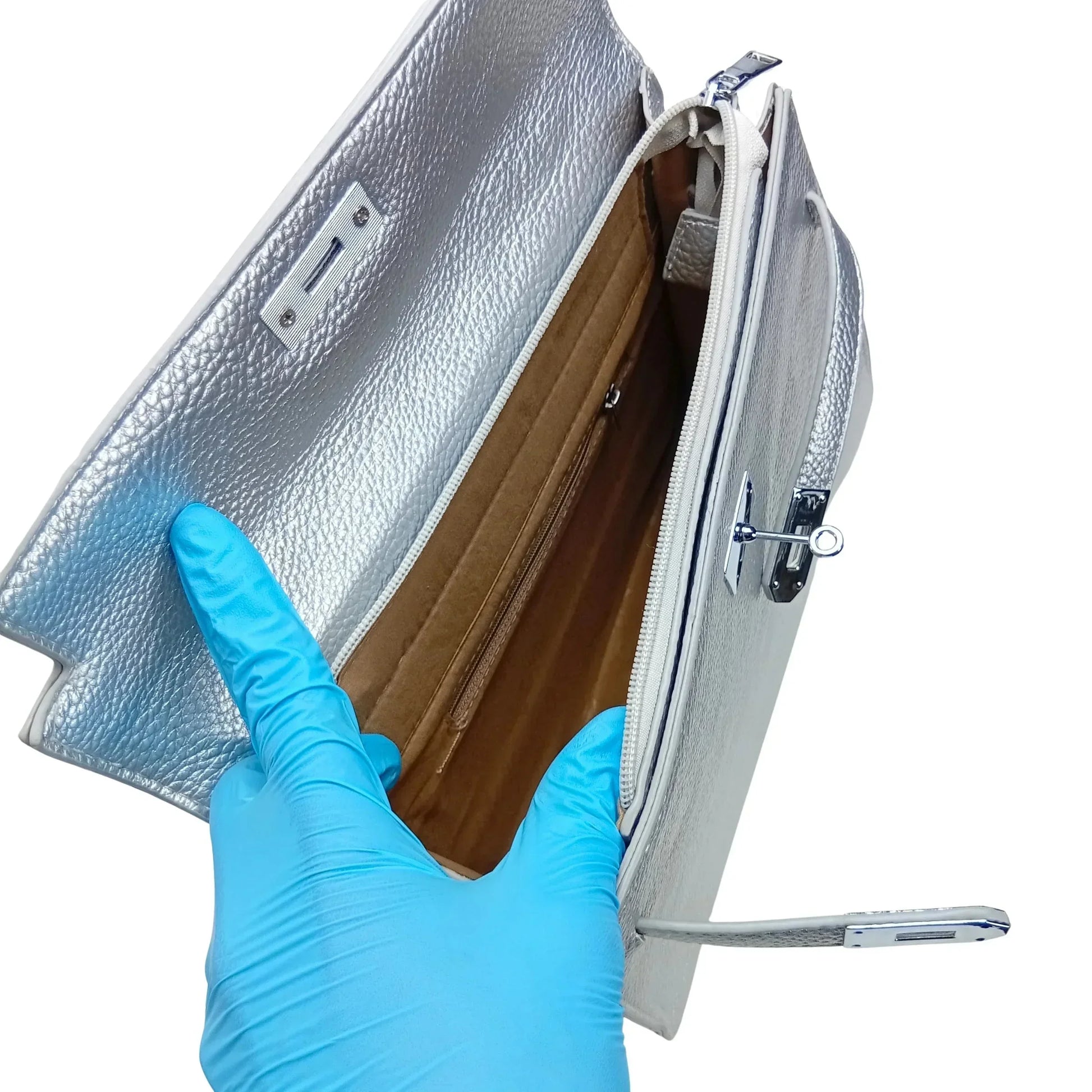 Handbag with Silver Metal Details MS-7528 - Stile Donna Bags