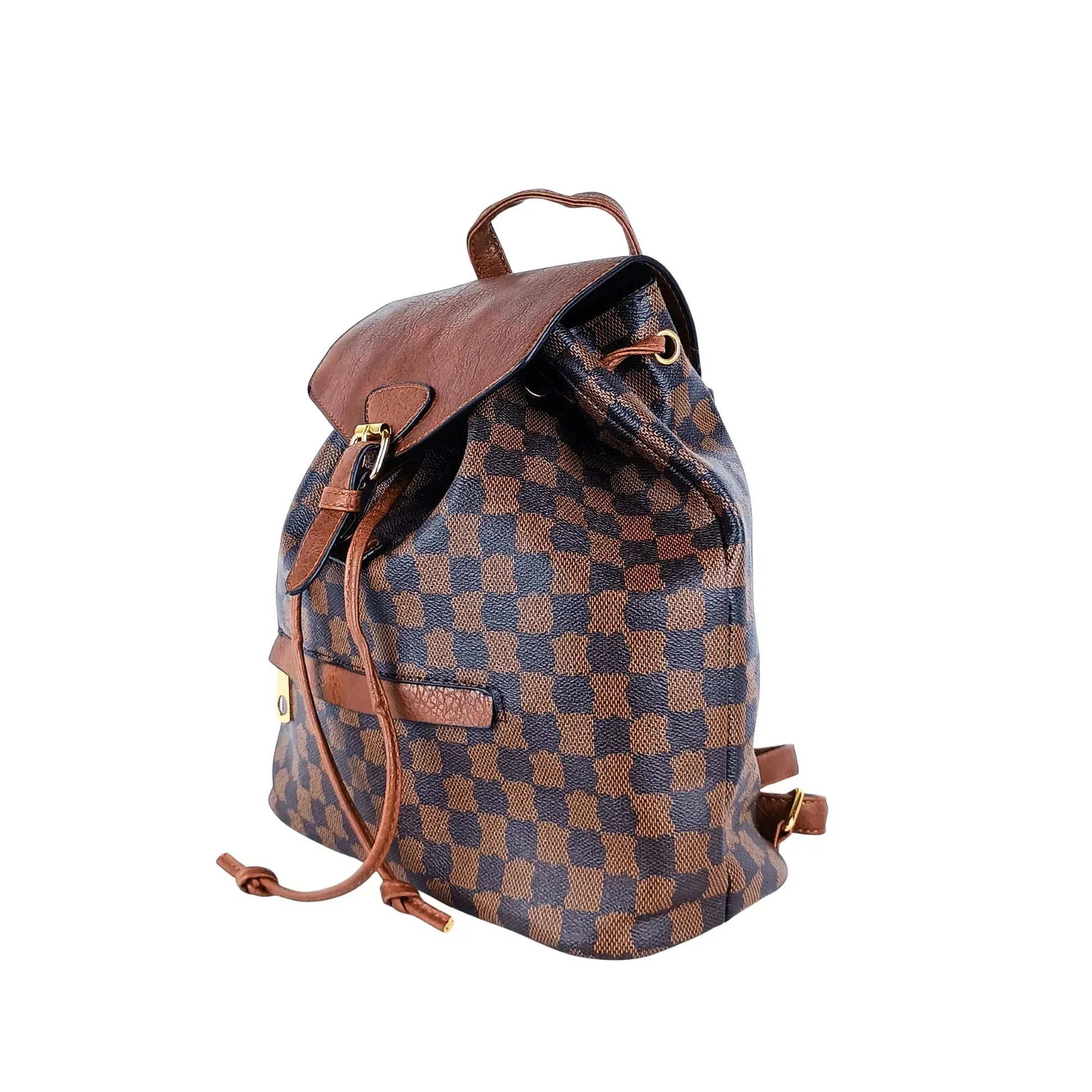 Leather Bucket backpack - MS-3113 - Stile Donna Bags