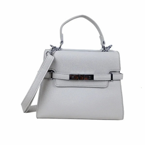 Leather handbag with removable shoulder strap MS-9518 - Stile Donna Bags