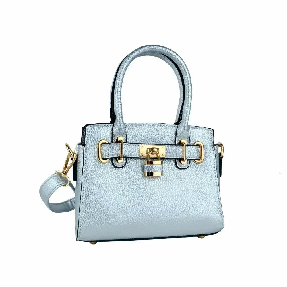 Mini Bag in Pelle MS-6539 con Tracolla Removibile - borsetta mini pelle