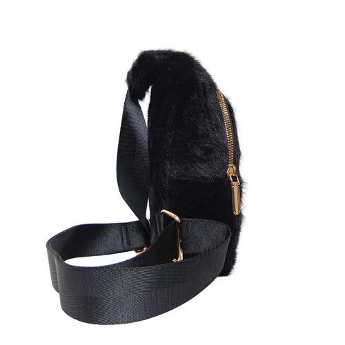 Mini faux fur crossbody bag - Crossbody