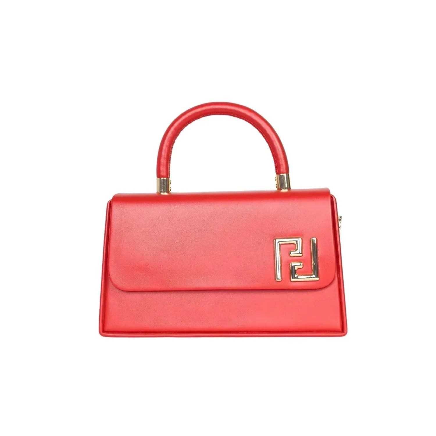 Mini Satchel con Top Handle Effortlessly Elegant Fendi - borsa pelle rossa