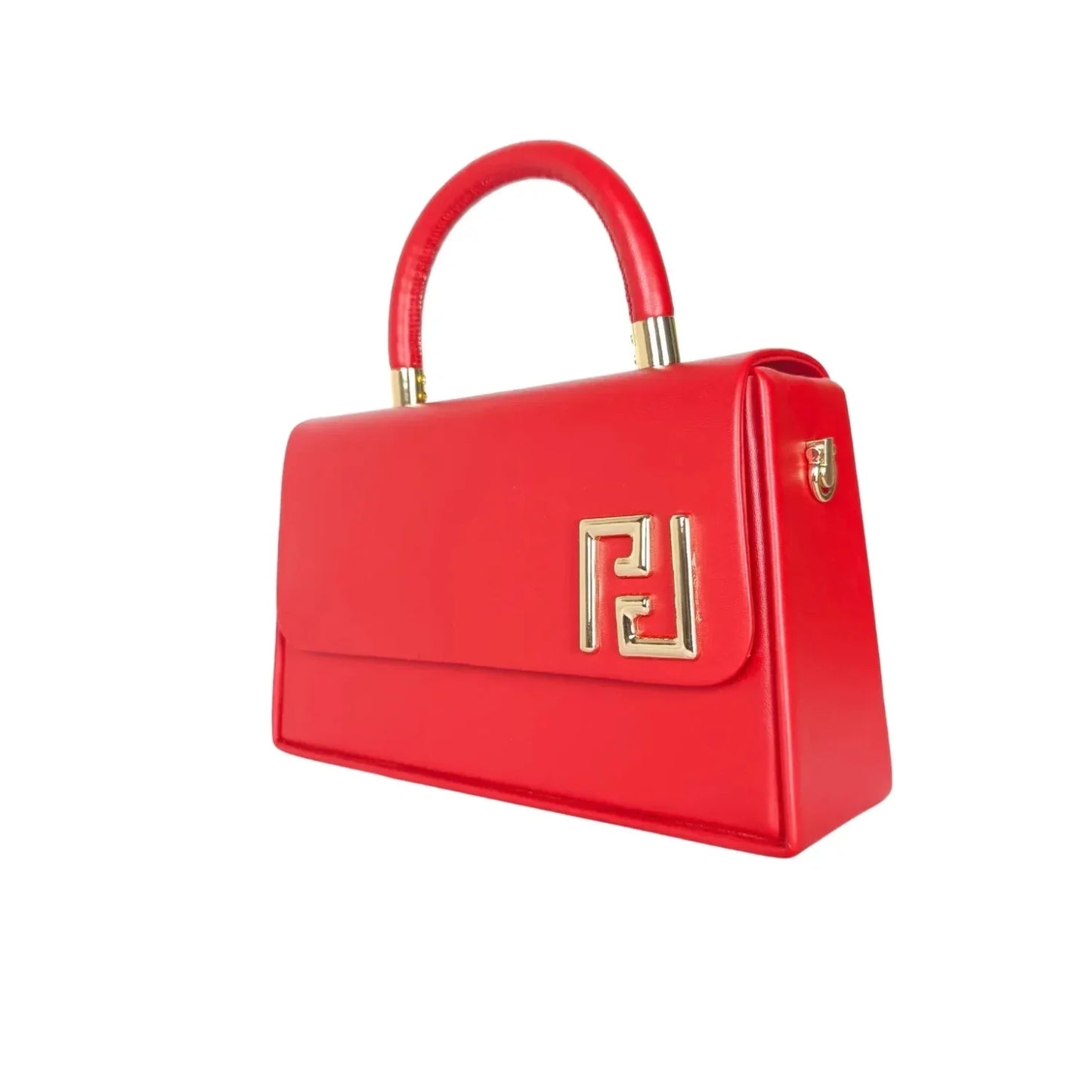 Mini Satchel con Top Handle Effortlessly Elegant Fendi - borsa rossa vibrante