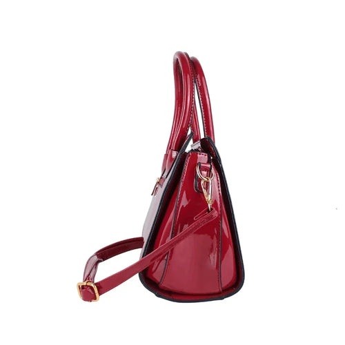 Patent Leather Handbag MS-7408 - Stile Donna Bags