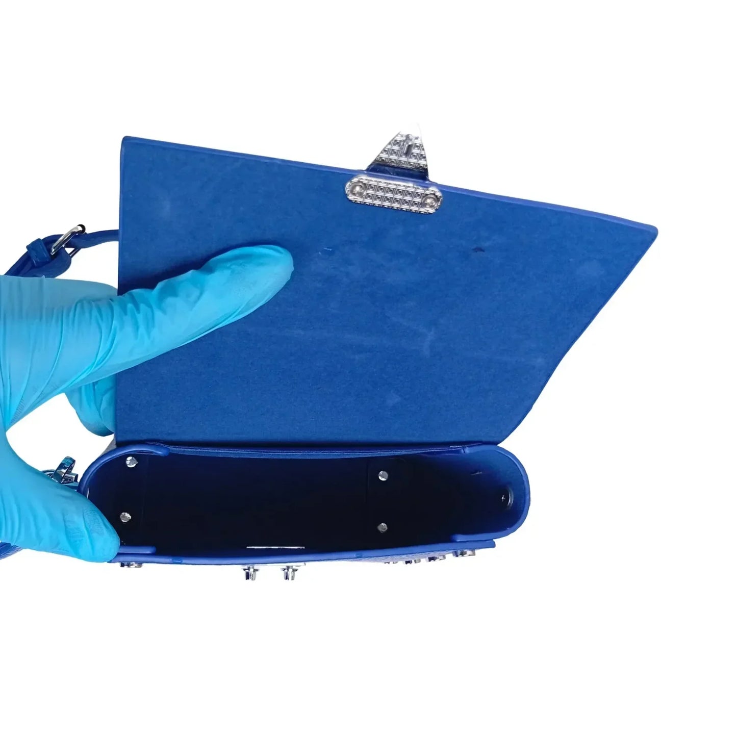 Pochette a Tracolla in Pelle con Finiture Argento - vivace borsa tracolla