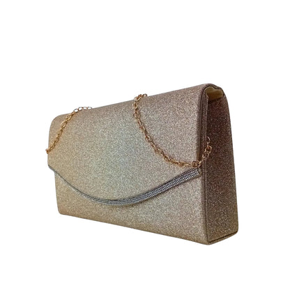 Pochette Busta di Strass Scintillante - clutch gradiente scintillante