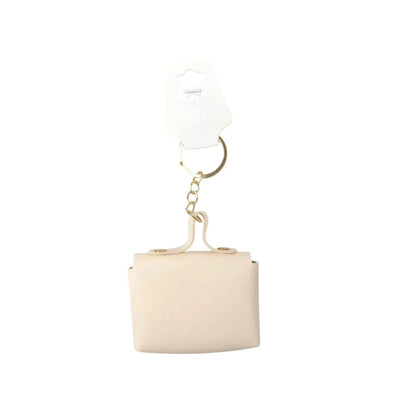 Portachiavi Mini Portamonete in Finta Pelle Floreale - portachiavi borsa mini