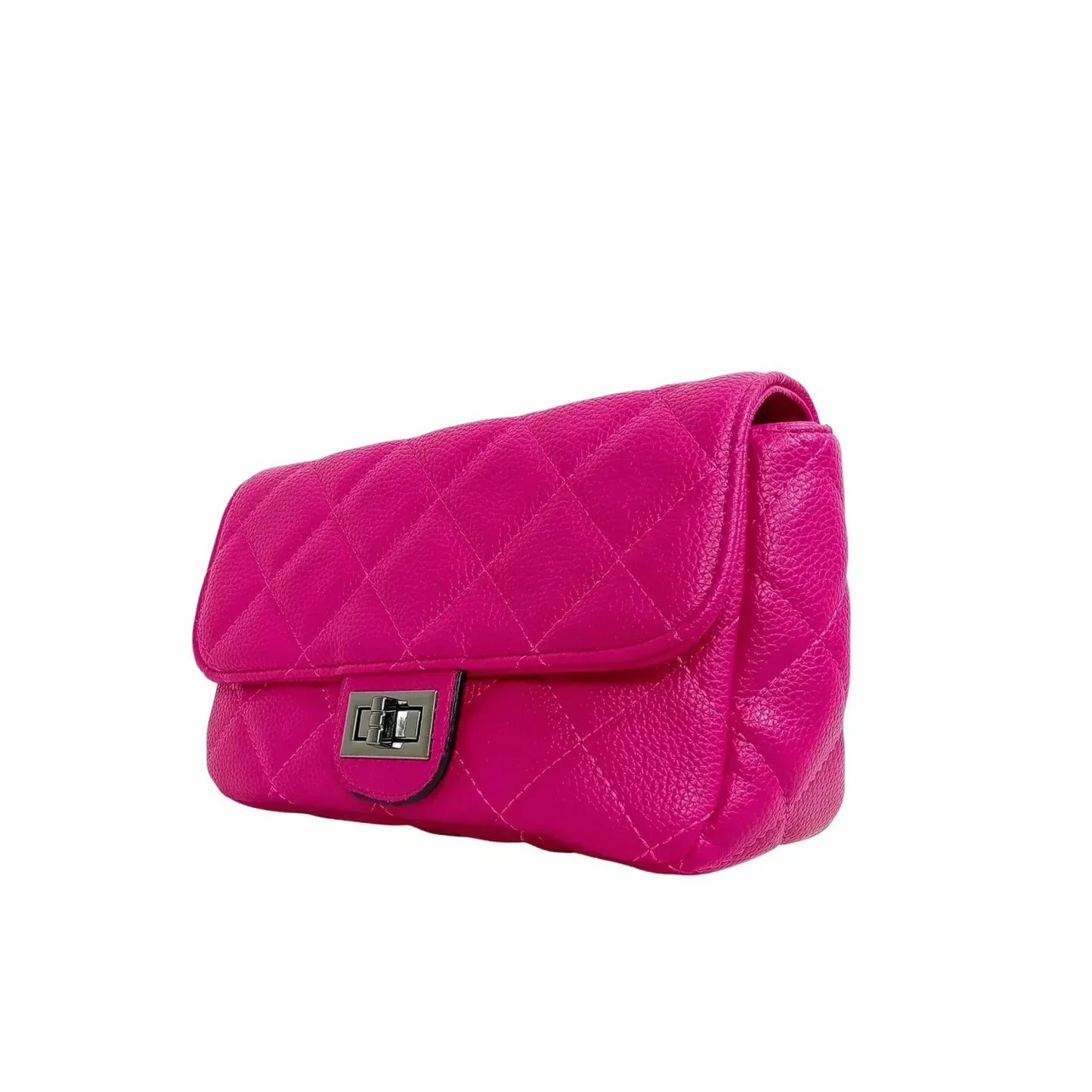 Pouch Clutch Bag in Ecopelle con Catena - borsa tracolla pelle